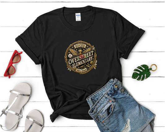 Faux Embroidery School Spirit Shirt